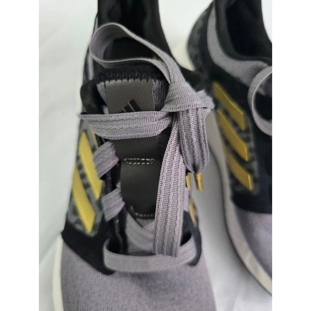 Adidas Edge Lux 4 Grey Leopard Gold Running Shoes FV8577 Womens 8.5